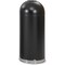 Safco 15 gal Round Indoor Metal Can, Black, Stainless Steel SAF9639BL - alternate 1